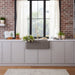 Volcano Gray - BLANCO Ikon SILGRANIT 30" Single Bowl Apron-Front Farmhouse Sink