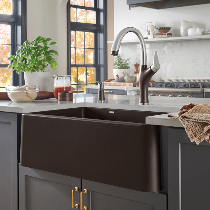 Café - BLANCO Ikon SILGRANIT 33" Single Bowl Apron-Front Farmhouse Sink