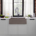 Volcano Gray - BLANCO Ikon SILGRANIT 33" Single Bowl Apron-Front Farmhouse Sink