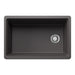 Cinder - BLANCO Inteos SILGRANIT 30" Single Bowl Reversible Undermount Workstation Kitchen Sink