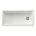 White - BLANCO Inteos SILGRANIT 39" Single Bowl Reversible Undermount Workstation Kitchen Sink