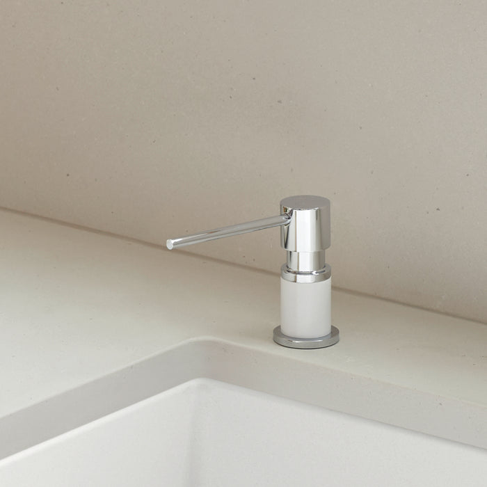 Chrome/White - BLANCO Lato Soap Dispenser
