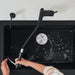 Coal Black - BLANCO Linus Low Arc Pull-Out Dual-Spray Kitchen Faucet