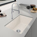 Soft White - BLANCO Precis SILGRANIT 32" Super Single Undermount Kitchen Sink