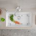White - BLANCO Precis SILGRANIT 32" Super Single Undermount Kitchen Sink