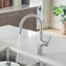 Pvd Steel - BLANCO Rivana High-Arc Pull-Down Dual-Spray Kitchen Faucet