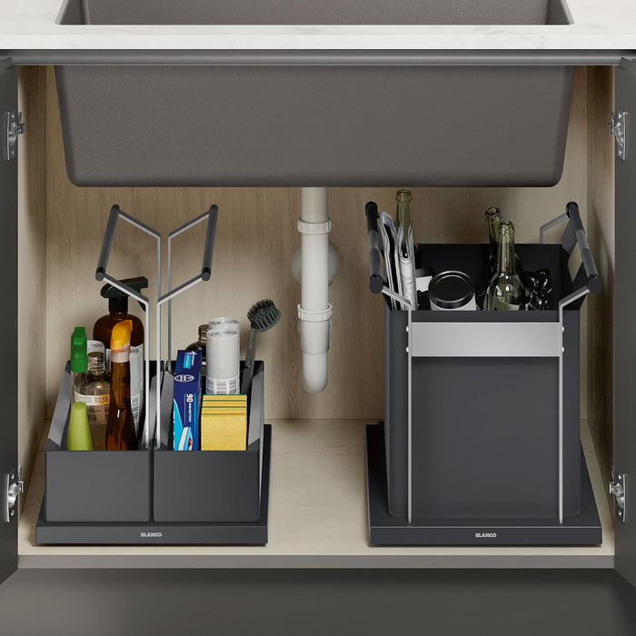 BLANCO Under Kitchen Sink Cabinet Storage Caddy - Double