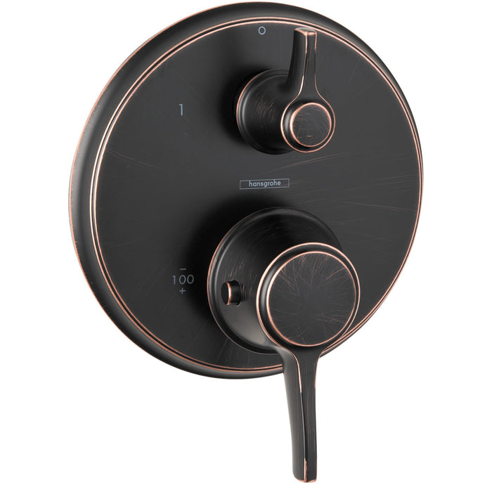 hansgrohe Ecostat Classic Thermostatic Trim with Volume Control, Round