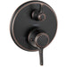 hansgrohe Ecostat Classic Thermostatic Trim with Volume Control, Round