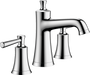 hansgrohe Joleena Widespread Faucet 100 with Pop-Up Drain, 1.2 GPM