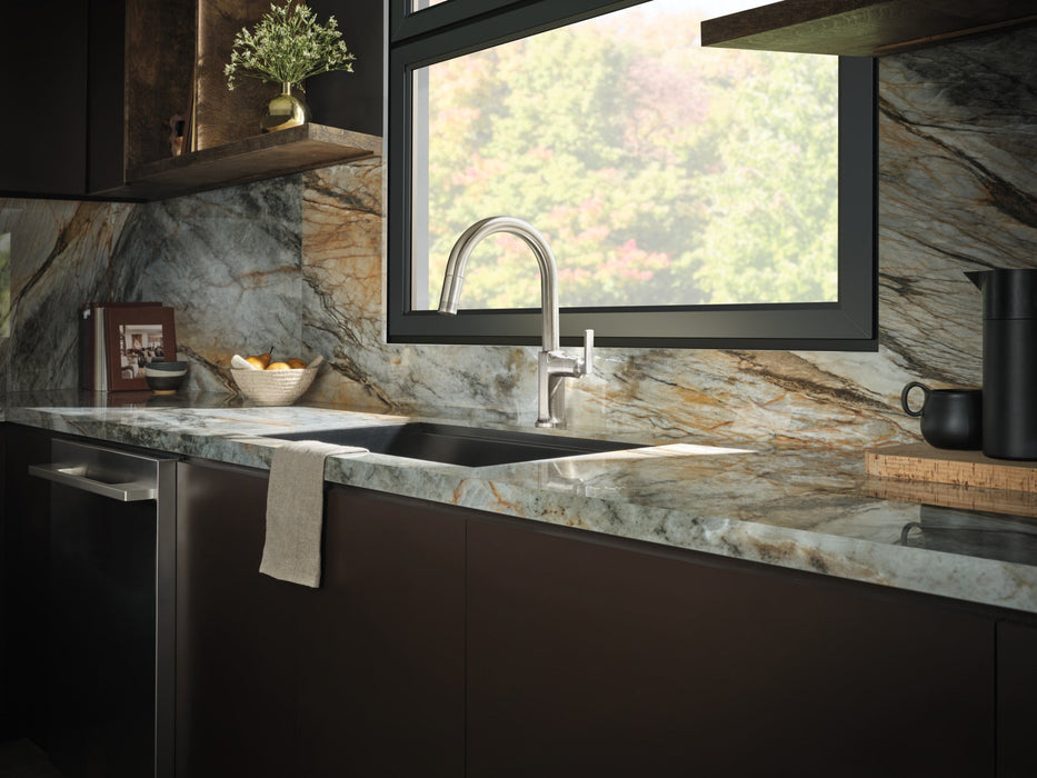 Brizo Kintsu 63006LF Pull-Down Faucet with Arc Spout - Less Handle