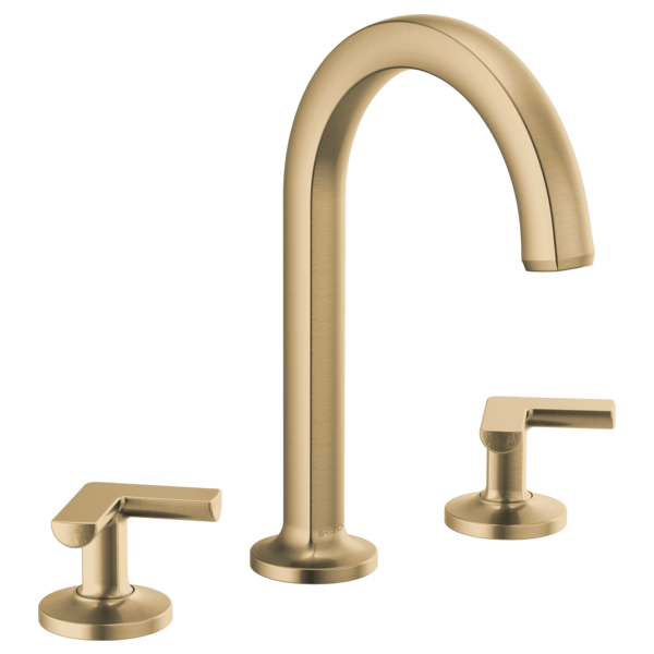 Brizo Kintsu 65306LF Widespread Lavatory Faucet with Arc Spout - Less Handles 1.5 GPM