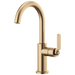 Brizo Litze 61044LF Bar Faucet with Arc Spout and Industrial Handle Kit, luxe gold