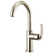 Brizo Litze 61044LF Bar Faucet with Arc Spout and Industrial Handle Kit, polished nickel