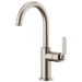 Brizo Litze 61044LF Bar Faucet with Arc Spout and Industrial Handle Kit, stainless