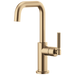 Brizo Litze 61053LF Bar Faucet with Square Spout and Knurled Handle Kit, luxe gold
