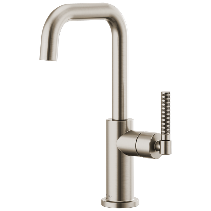 Brizo Litze 61053LF Bar Faucet with Square Spout and Knurled Handle Kit, stainless