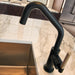 Brizo Litze 61063LF Bar Faucet with Angled Spout and Knurled Handle Kit, matte black luxe gold - view 4