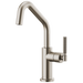Brizo Litze 61063LF Bar Faucet with Angled Spout and Knurled Handle Kit, stainless