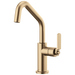 Brizo Litze 61064LF Bar Faucet with Angled Spout and Industrial Handle Kit, luxe gold