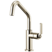 Brizo Litze 61064LF Bar Faucet with Angled Spout and Industrial Handle Kit, polished nickel