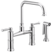 Brizo Artesso 62525LF Bridge Faucet with Side Sprayer, chrome