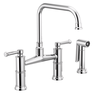 Brizo Artesso 62525LF Bridge Faucet with Side Sprayer, chrome - view 2