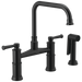 Brizo Artesso 62525LF Bridge Faucet with Side Sprayer, matte black