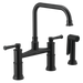 Brizo Artesso 62525LF Bridge Faucet with Side Sprayer, matte black - view 2