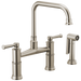 Brizo Artesso 62525LF Bridge Faucet with Side Sprayer, stainless