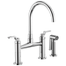 Brizo Litze 62544LF Bridge Faucet with Arc Spout and Industrial Handle, chrome