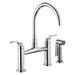 Brizo Litze 62544LF Bridge Faucet with Arc Spout and Industrial Handle, chrome - view 2