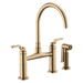 Brizo Litze 62544LF Bridge Faucet with Arc Spout and Industrial Handle, luxe gold - view 2