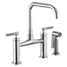 Brizo Litze 62553LF Bridge Faucet with Square Spout and Knurled Handle, chrome - view 2