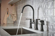 Brizo Tulham 62558LF Bridge Kitchen Faucet with Side Sprayer, matte black brilliance black onyx - view 3
