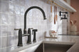 Brizo Tulham 62558LF Bridge Kitchen Faucet with Side Sprayer, matte black brilliance black onyx - view 5
