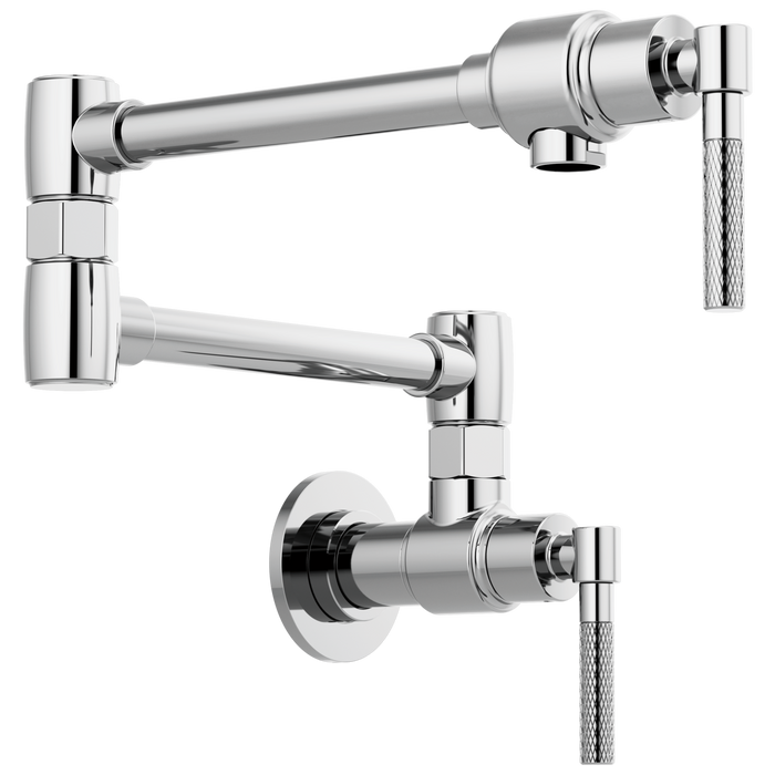 Brizo Litze 62843LF Wall Mount Pot Filler with Knurled Handle Kit