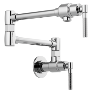Brizo Litze 62843LF Wall Mount Pot Filler with Knurled Handle Kit