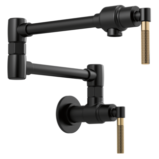 Brizo Litze 62843LF Wall Mount Pot Filler with Knurled Handle Kit