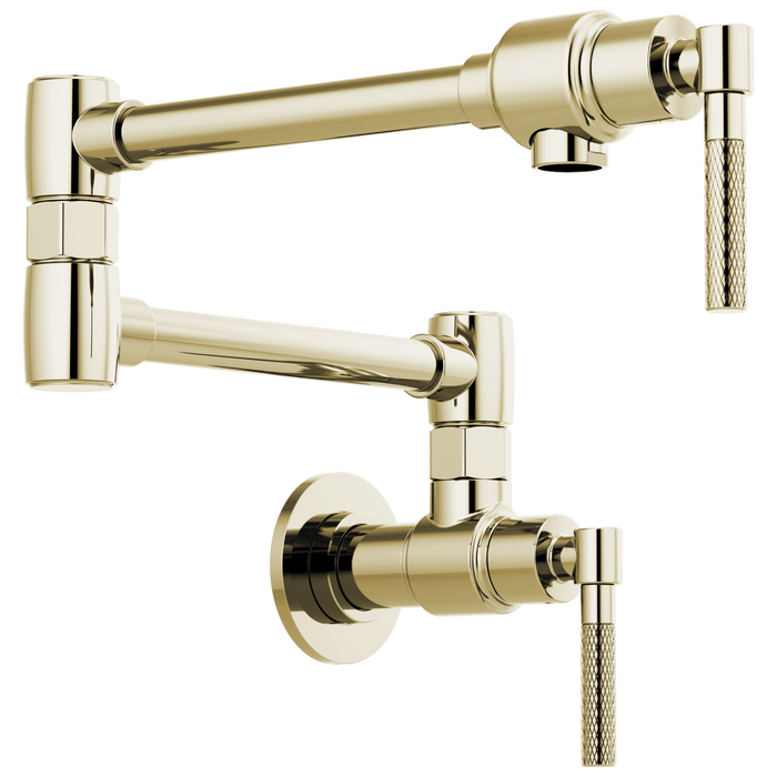 Brizo Litze 62843LF Wall Mount Pot Filler with Knurled Handle Kit