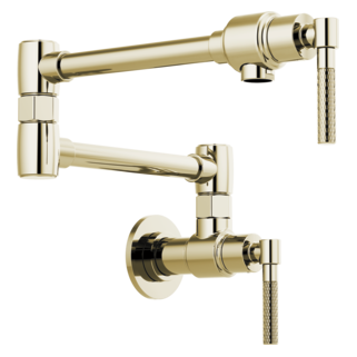 Brizo Litze 62843LF Wall Mount Pot Filler with Knurled Handle Kit
