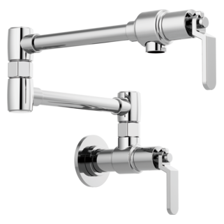 Brizo Litze 62844LF Wall Mount Pot Filler with Industrial Handle Kit, chrome - view 2