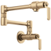 Brizo Litze 62844LF Wall Mount Pot Filler with Industrial Handle Kit, luxe gold