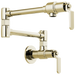 Brizo Litze 62844LF Wall Mount Pot Filler with Industrial Handle Kit, polished nickel
