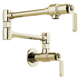 Brizo Litze 62844LF Wall Mount Pot Filler with Industrial Handle Kit, polished nickel - view 2