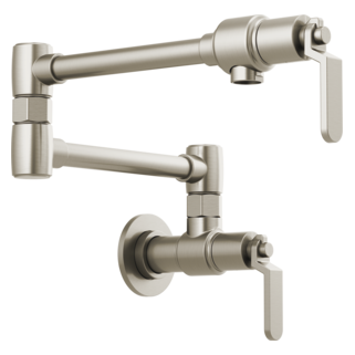 Brizo Litze 62844LF Wall Mount Pot Filler with Industrial Handle Kit, stainless - view 2