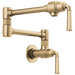 Brizo Rook 62874LF Wall Mount Pot Filler, luxe gold
