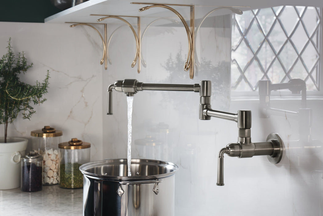 Brizo Rook 62874LF Wall Mount Pot Filler, luxe steel - view 3