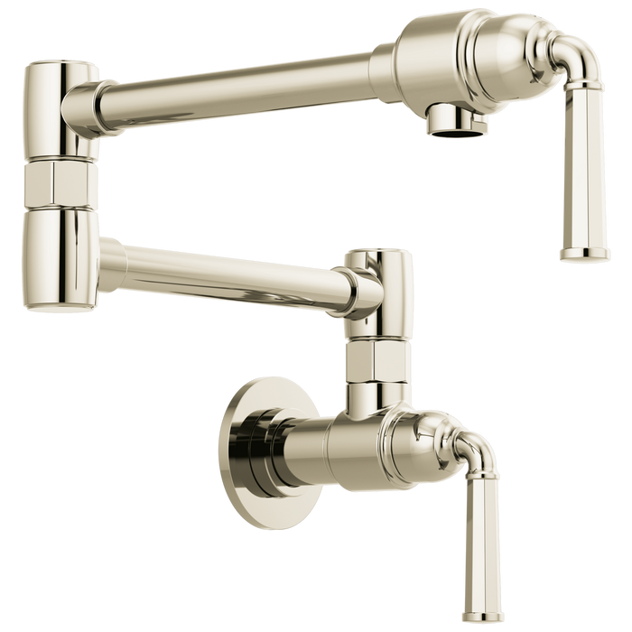 Brizo Rook 62874LF Wall Mount Pot Filler, polished nickel