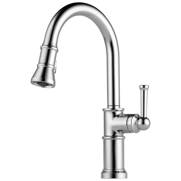 Brizo Artesso 63025LF Single Handle Pull-Down Kitchen Faucet, chrome